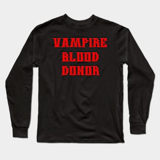 Funny Vampire Long Sleeve T-Shirt